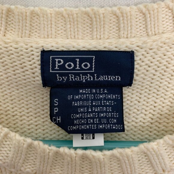 Polo Ralph Lauren USA American Flag RL Sweater Women's size Small Made in USA - Picture 3 of 14